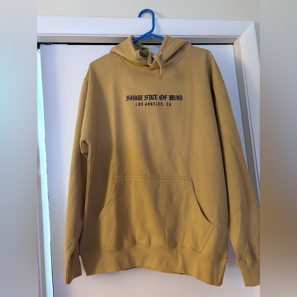 NWOT-State of Mind Los Angeles 
Long sleeve Hoodie Tan Sweatshirt 
$88 online